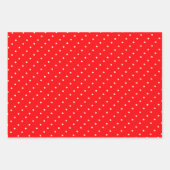 Heller Spaß und Gemusterte Weihnachten in Rot und Geschenkpapier Set (Vorderseite)