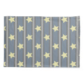 Heller Star Streifen Kissenbezug (Rückseite)