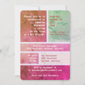 Heller Star von David Bat Mitzvah Einladung (Rückseite)