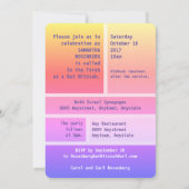 Heller Star von David Bat Mitzvah Einladung (Rückseite)