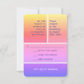 Heller Star von David Bat Mitzvah UAWG Reply Einladung (Rückseite)