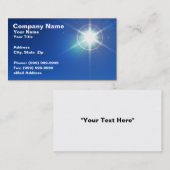 heller Stern 3D gegen Abends-Himmel Visitenkarte (Vorne/Hinten)