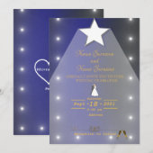 Heller Stern Einladung (Vorne/Hinten)