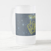 Heller Stier Mattglas Bierglas (Vorderseite Links)
