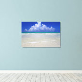 Heller Strand Leinwanddruck (Insitu (Holzboden))