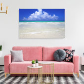 Heller Strand Leinwanddruck (Insitu (Wohnzimmer))