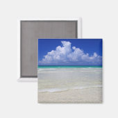 Heller Strand Magnet (Vorderseite/Rückseite)