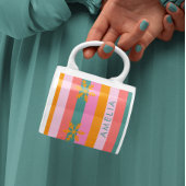 Heller Streifen Gemütliche Weihnachtsschneeflocke Kaffeetasse