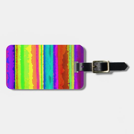 Heller Streifen Gepäckanhänger (Vorderseite horizontal)