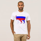 Heller T - Shirt Fußball-Russlands (Vorne ganz)