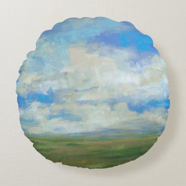 Heller Tag I Rundes Kissen (Vorderseite)