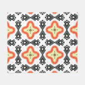 Heller Teppich: Ethnisch-aztekische Ornamente Fleecedecke (Vorderseite (Horizontal))