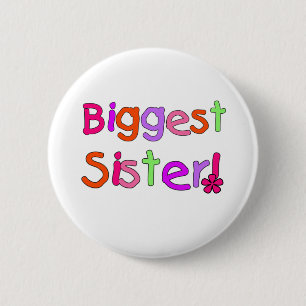 Heller Text-größte Schwester Button