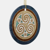 Heller Triskele Anhänger/Verzierung Keramikornament (Rechts)