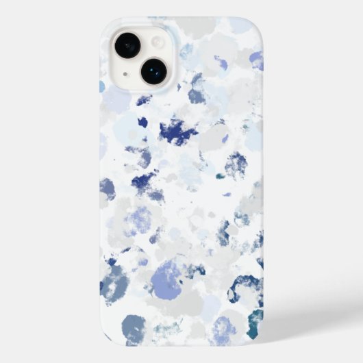 Heller und blauer und grauer Spritzer Case-Mate iPhone Hülle (Rückseite)