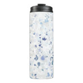 Heller und blauer und grauer Spritzer Thermosbecher (Vorderseite)