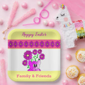 Heller und farbenfroher Bär Pappteller (Party)