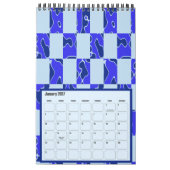 Heller und farbenfroher Retro-Grafik-Kalender Kalender (Jan 2027)
