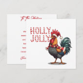 Heller und Festlicher Hahn Weihnachten (Vorne/Hinten)