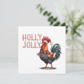 Heller und Festlicher Hahn Weihnachten (Stehend Vorderseite)