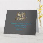 Heller und fröhlicher Geburtstag Karte (Gelbe Blume)