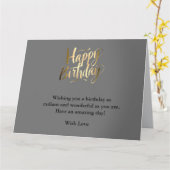 Heller und fröhlicher Geburtstag Karte (Gelbe Blume)