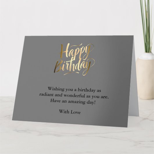 Heller und fröhlicher Geburtstag Karte (Vorderseite)