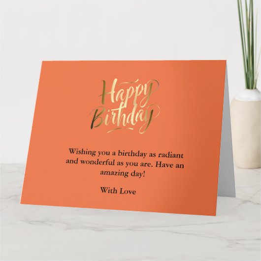 Heller und fröhlicher Geburtstag Karte (Vorderseite)