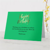 Heller und fröhlicher Geburtstag Karte (Gelbe Blume)