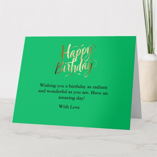 Heller und fröhlicher Geburtstag Karte (Vorderseite)