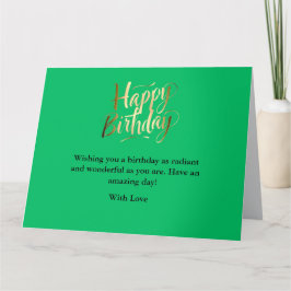 Heller und fröhlicher Geburtstag Karte