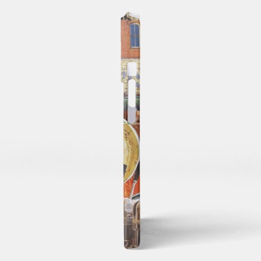 Heller und früherer Kaffee iPhone Hülle (Linke Seite)