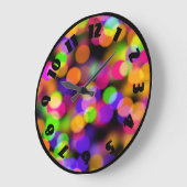 Heller und funkelnder Lichter Bokeh Hintergrund Große Wanduhr (Winkel)