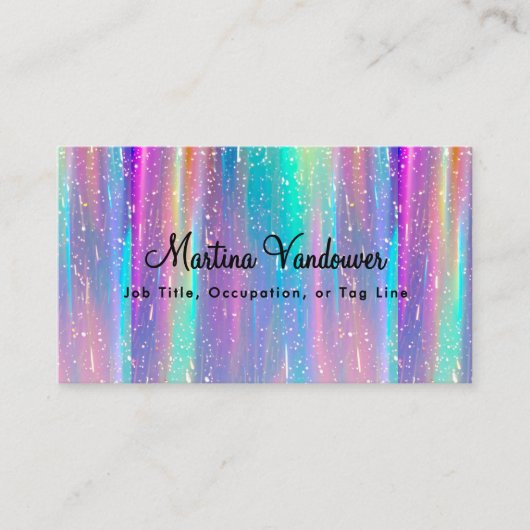 Heller und muffiger Regenbogen Visitenkarte (Vorderseite)