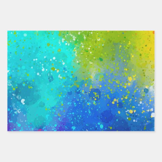 Heller und mutiger Spritzer Geschenkpapier Set (Vorderseite 2)