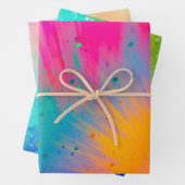 Heller und mutiger Spritzer Geschenkpapier Set (Beispiel)
