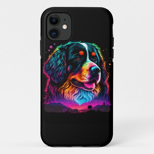 Heller und schöner Berner Hund Case-Mate iPhone Hülle (Rückseite)