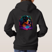 Heller und schöner Berner Hund Hoodie (Rückseite)
