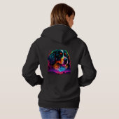 Heller und schöner Berner Hund Hoodie (Schwarz voll)
