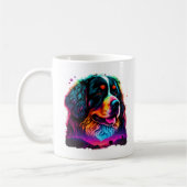 Heller und schöner Berner Hund Kaffeetasse (Links)