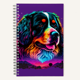 Heller und schöner Berner Hund Notizblock