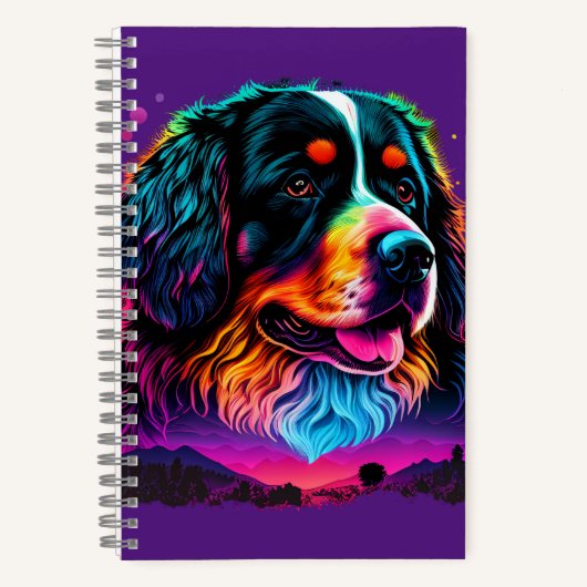 Heller und schöner Berner Hund Notizblock (Vorderseite)