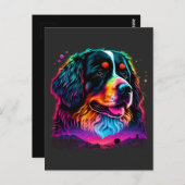 Heller und schöner Berner Hund Postkarte (Vorne/Hinten)