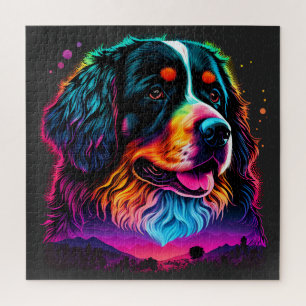 Heller und schöner Berner Hund Puzzle