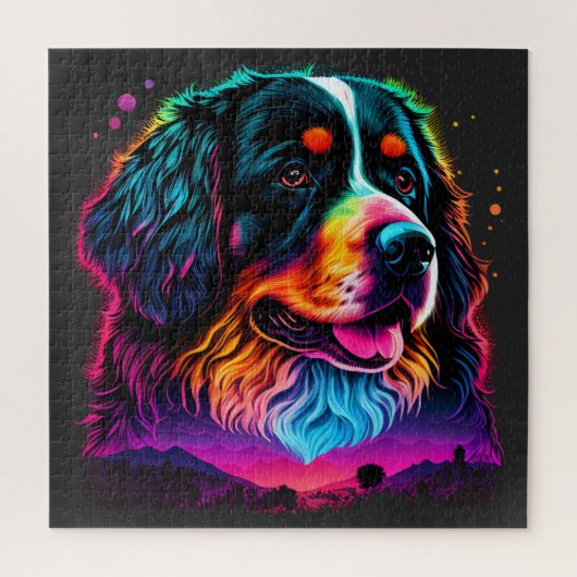 Heller und schöner Berner Hund Puzzle (Vertikal)