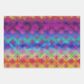 Heller und schöner Hippie Stil Geschenkpapier Set (Vorderseite 3)