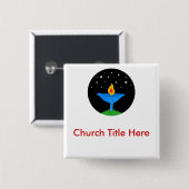 Heller UU ChaliceNametag Button (Vorne & Hinten)