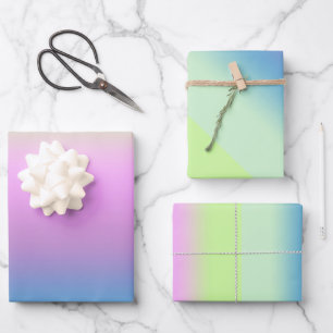 Heller Verlauf. Geschenkpapier Set