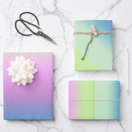 Heller Verlauf. Geschenkpapier Set (Vorderseite)