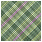 Heller violetter und grüner gestreifter Tartan Stoff (Muster)
